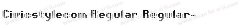 Civicstylecom Regular Regular字体转换